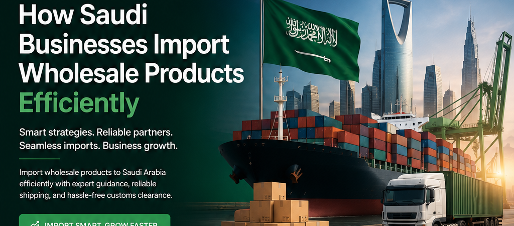 How Saudi Businesses Import Wholesale Products Efficiently